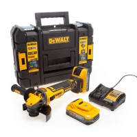 DeWALT DCG409H2T Flexvolt Advantage kampinis šlifuoklis 2x5 Ah POWERSTACK